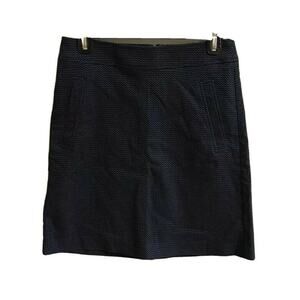 Ann Taylor Loft women’s black Blue casual formal mini Skirt Size 0